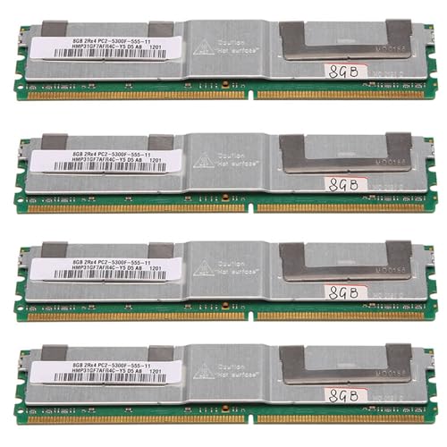 Vereen 4X DDR2 8GB Ram Geheugen 667Mhz PC2 5300 240 Pins 1.8V FB DIMM met Koelvest voor AMD Desktop Geheugen Ram(A)