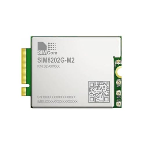 TUOPUONE SIM8202G-M2 SIMCom Original 5G Module M.2 Form Factor High Throughput Data Communication Supports R15 5G NSA/SA up to 2.4Gbps Data Transfer Four Antennas Support