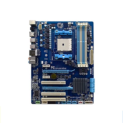 SCOOVY gaming-moederbord Fit For Gigabyte GA-A55-DS3P Origineel moederbord DDR3 64GB Stopcontact FM1 A75 SATA II ATX Origineel gebruikt moederbord