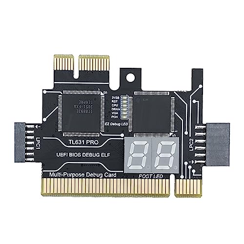 sunmin 1 PCS TL631 Pro Diagnostische Kaart PCI PCI-E Mini PCI-E Moederbord Multifunctionele Desktop Laptop Diagnostische Analyzer Zwart