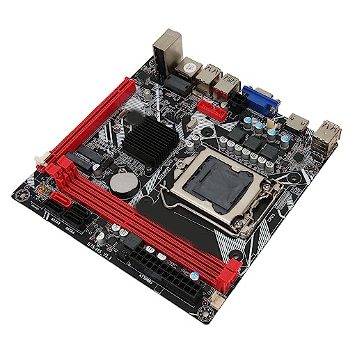 Elprico B75 MS Gaming Moederbord, SATA3.0 DDR3 Mini ATX Moederbord, PCI E 16X HD Graphics Micro Moederbord, Dual USB 3.0, NVME M.2, WiFi M.2, voor Pentium, voor Celeron, Core I3 I5