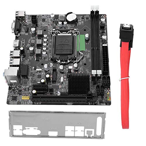 Heayzoki Moederbord desktopcomputer, Moederbord desktopcomputer LGA 1155 USB3.0 SATA moederbord voor Intel B75, Volledig compatibel met DDR3 desktopgeheugen 1066/1333/1600/1866