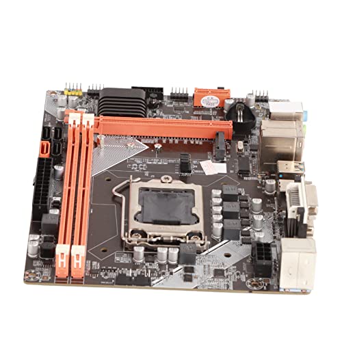 Tbest Rboard Wifi,1155 Moederbord Micro Atx, Lga 1155 B75 Moederbord,Desktop Moederbord voor Intel B75 M.2 Hoge Snelheid Harde Schijf 1155‑Pin USB3.0 SATA3 DDR3