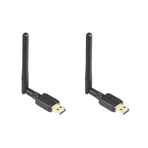 carrub 2X 100M USB Bluetooth 5.3 Adapter USB Bluetooth Zender Ontvanger Externe Antenne Bluetooth Adapter