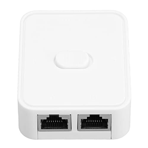 Bewinner Gigabit-netwerkswitch, 2-poorts 10/100/1000 Mbps, uit 1 in 2 uit PoE-extenderschakelaar, RJ45-netwerksplitteradapter, Gigabit-netwerkschakelaar