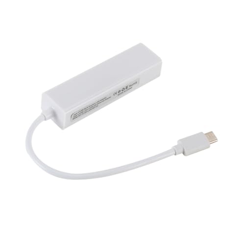 OSALADI Netwerkadapter Voor Laptop 3 Usb-poort Netwerkadapter Ethernet Lan-adapter Netwerkadapter Voor Notebook Wit