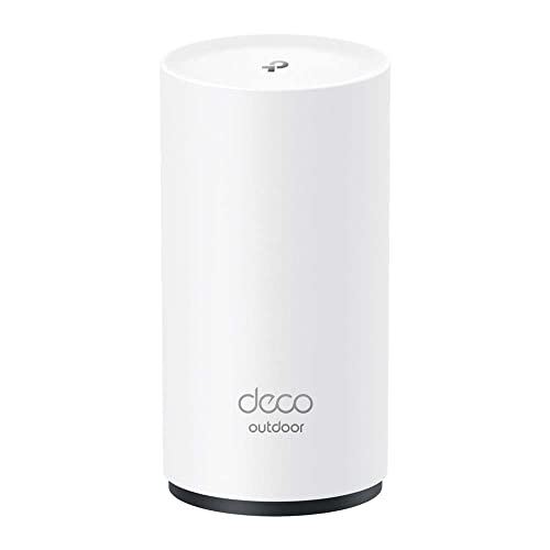 TP-Link Deco X50-Outdoor Wi-Fi 6 Mesh WLAN Set(1 Pack), AX3000 Dualband Router &Repeater (bereik tot 230m², ondersteunt 802.at PoE, ideaal voor buitengebruik, WPA3) wit