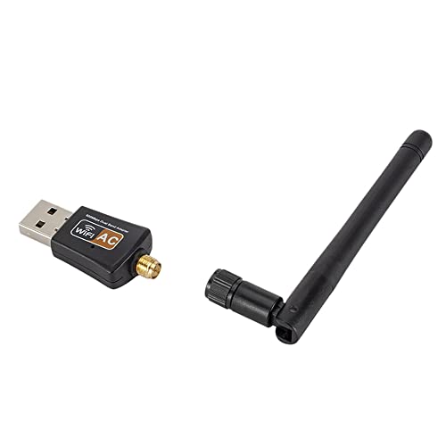 Wlauqueta Realtek 8811CU USB-netwerkkaart, 600 Mbps, 2,4 G + 5 G, dual-band, wifi-ontvanger, externe antenne