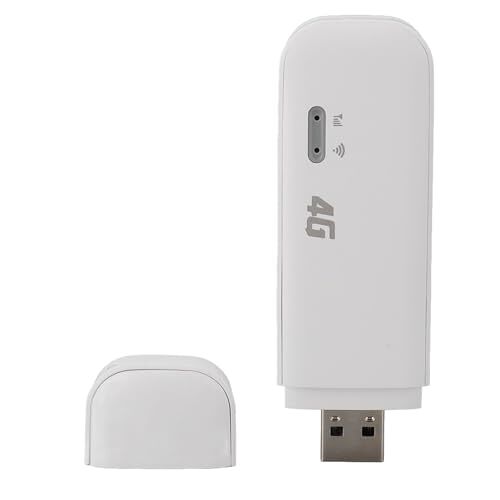 Annadue 4G LTE USB WiFi-router Modem Dongle, Mobiele WiFi-hotspot met SIM-kaartsleuf, 10 Gebruikersverbinding, Mobiele Reis WiFi-modem Dongle Draadloze 4G-netwerkrouter
