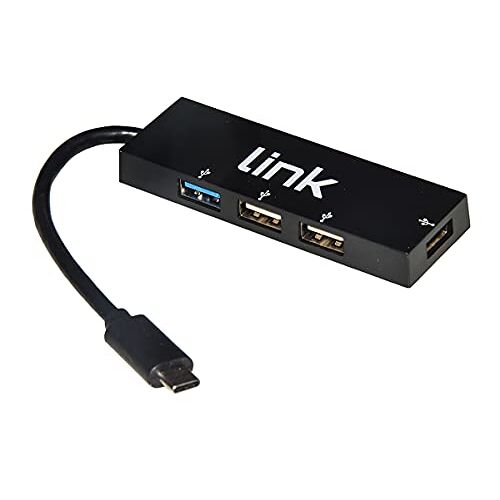 LINK LKCCH03 Hub 4 poorten met 1 USB-poort 3.0 en 3 USB-poorten 2.0 met type C