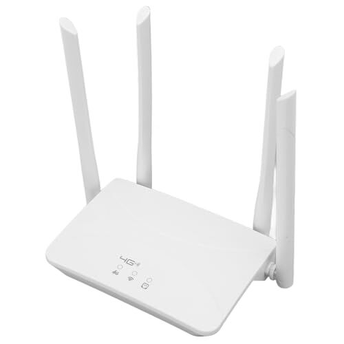 BROLEO 4G LTE draadloze router, 100-240V lange afstand Cat4 draadloze wifi-router 300 Mbps met SIM-kaartsleuf voor Azië gebied voor thuis (US Plug)