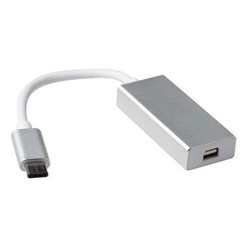 ACT USB type C naar Mini displaypoort converter. Type: USB type C naar Mini displaypoort converter aluminium