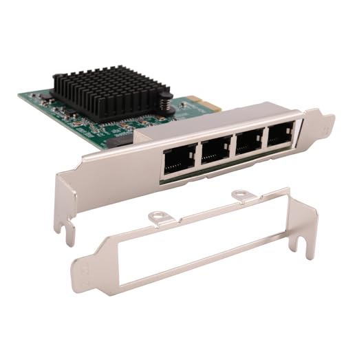 Luejnbogty Netwerk Adapter Netwerk / Ethernet / LAN PCI-E Netwerkkaart Realtek RJ45 Internet Ethernet Gigabit 4 Poorten