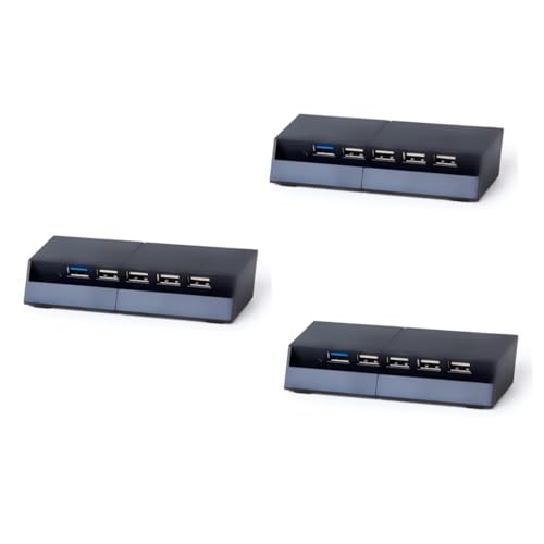 UKCOCO Expander Hub 3 Stuks Usb-adapter 5-poorts Usb 3.0-adapter Hoge Expander Usb-hub