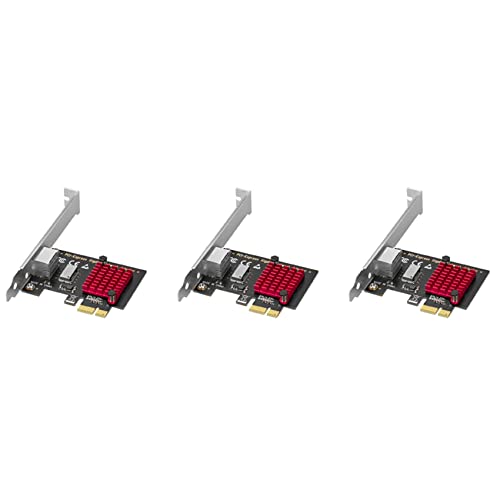 liovitor 3 x PCIE-netwerkkaart Gigabit netwerkkaart RJ45 10/100/1000 Mbps netwerkkaart PCI-E Netwerkadapter LAN-kaart