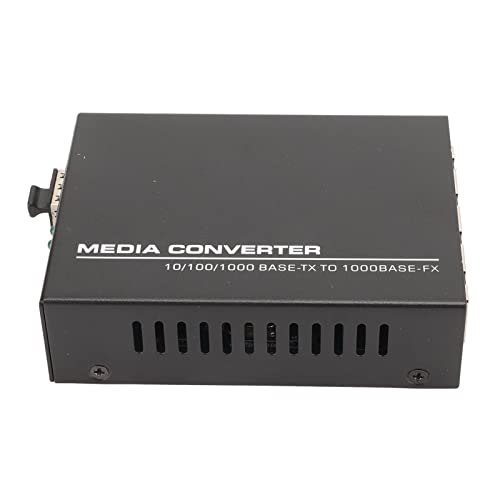 Zunate Fiber Media Converter, RJ45-Poort Fiber Transceiver SFP-module, 1 Optische Poort 4 Elektrische Poorten Tot 25 Km, Glasvezel Naar Ethernet-converter