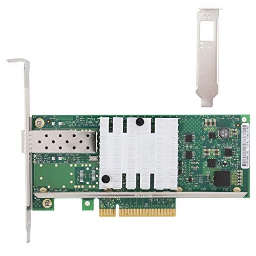 Sxhlseller X520-DA1 Netwerkkaart 10G SFP + Glasvezel Netwerkkaart met Één Poort voor High-Bandwidth Storage () en Netwerk (LAN) Verkeer PCIe V2.0 Netwerkkaart