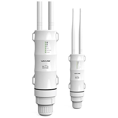 WAVLINK AC600 Dual Band Repeater voor buiten, WLAN-toegangspunt, repeater/app-modus/router/WISP, 2,4 GHz, 150 Mbps + 5 GHz, 433 Mbps, passief PoE-model, 100 m, wit