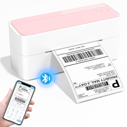 Phomemo Bluetooth-etikettenprinter, DHL thermische 4x6-etikettenprinter, Bluetooth-etiketteringsapparaat Etikettenprinter voor streepjescode, Amazon, Etsy, Shopify, Royal Mail, DHL, FedEx, UPS enz.