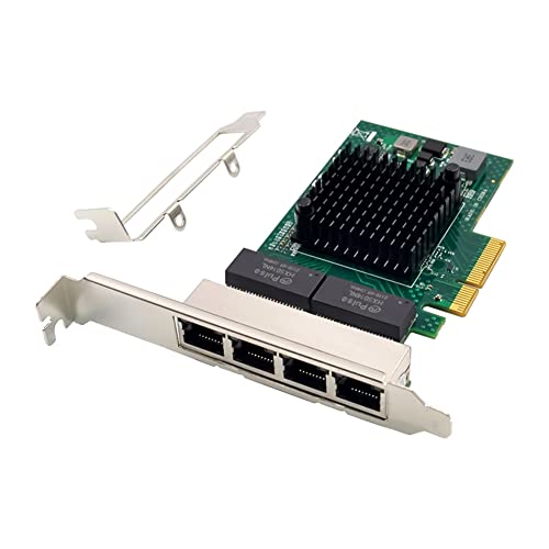 BRIUERG PCI-E X4 Server Netwerkkaart Gigabit Netwerkkaart Ethernet Netwerkkaart BCM5719 4 Poort RJ45 Gigabit Ethernet Server Adapter PCI-E Netwerkkaart Adapter