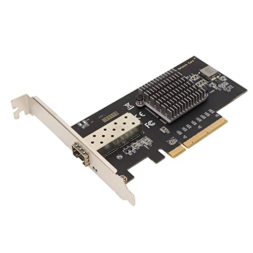 Dpofirs 10Gb SFP PCI E-netwerkkaart, 10 Gigabit PCIe SFP-netwerkadapter NIC PCI Express X8-sleuf voor Intel 82599 Chipset PCI Express-netwerkadapter voor Win voor Linux