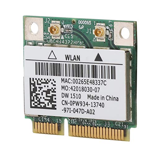 Jectse Draadloze Netwerkkaart,300Mbps Dual Band Mini PCI-E Draadloze Netwerkkaart,Voor DELL E4200 E5500