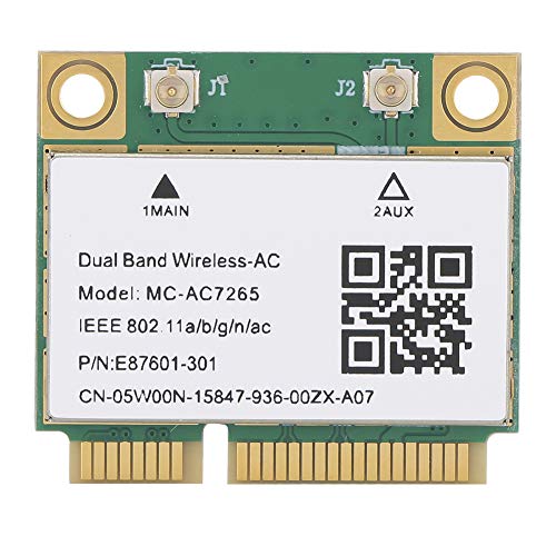 Denash Draadloze Netwerkkaart, 2.4G/5G Dual-band Netwerkkaart Mini PCI-E Gigabit Bluetooth 4.2 Draadloze WiFi-netwerkkaart