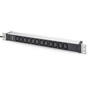 Digitus DN-95426 – 19" stekkerdoos – 12 C13-aansluitingen – 1HE – 230VAC 50/60Hz – 10A – 2300W – Voor 19 inch netwerk- en serverkasten Digitus DN-95426 – 19" stekkerdoos – 12 C13-aansluitingen – 1HE – 230VAC 50/60Hz – 10A – 2300W – Voor 19 inch netwerk- en serverkasten