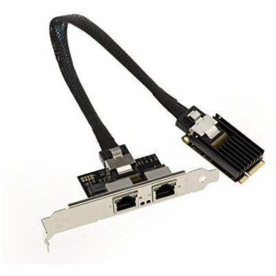 Kalea Informatique Mini Pci Express Kaart - 2 Rj45 Lan Gigabit Ethernet - Intel I350 - Netwerkkaart Kalea Informatique Mini Pci Express Kaart - 2 Rj45 Lan Gigabit Ethernet - Intel I350 - Netwerkkaart