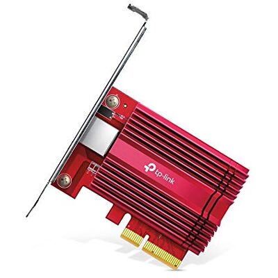 TP-Link TX401 netwerkkaart en ethernet-adapter 10 Gigabit PCIe, PCI-Express 10 Gbit/s, 10 GBase-T/compatibel met 5/2.5/1Gbps/100 Mbps, RJ45 met QoS, ideaal voor spelers en NAS/host-servers TP-Link TX401 netwerkkaart en ethernet-adapter 10 Gigabit PCIe, PCI-Express 10 Gbit/s, 10 GBase-T/compatibel met 5/2.5/1Gbps/100 Mbps, RJ45 met QoS, ideaal voor spelers en NAS/host-servers