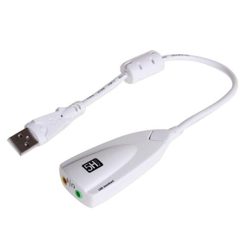 wenquxing Geluidskaart met Kabel 7.1 Geluidskaart Drive-Free USB Geluidskaart Computer Externe Geluidskaart