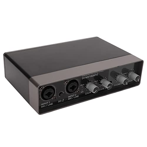 Jerys Live-geluidskaart, USB Live-geluidskaart PC DC5V IN voor Vocale Opname voor Muziekopname voor ASMR-productie