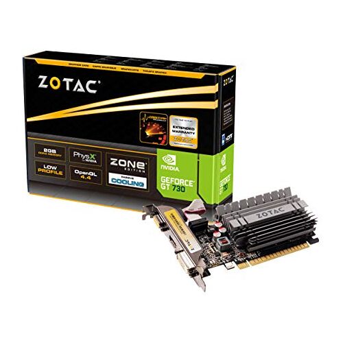 ZOTAC Zt-71113-20L Geforce Gt 730 Grafische Kaart, Zone Edition, 2Gb Ddr3, 64-Bit