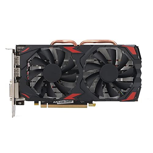 Tangxi RX 580 Grafische Kaarten, 8GB 256BIT Grafische Kaarten voor Computergaming, Plug-and-play Grafische Kaart met Dubbele Ventilatoren, voor Desktop-pc's