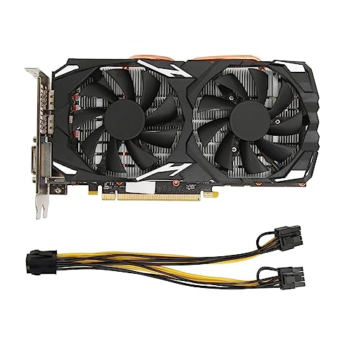 Zunate RX 580 Gaming Miner, 8GB GDDR5 256 Bit Video Gaming Grafische Kaart, met Krachtige Beeldverwerking, 1244MHz GPU Snelheid, Dual Cooling Fan