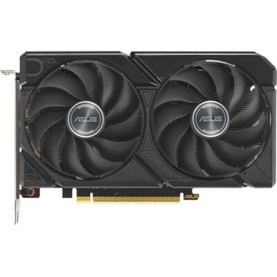 Asus Dual AMD Radeon RX 9060, 8G GDDR6 grafische kaart, 128 bits, PCIe 5.0, 1 HDMI 2.1, 2 DisplayPort 2.1, 2.5 design, axial-tech ventilator, 0db technologie, GPU Tweak III, zwart, DUAL-RX9060-8G Asus Dual AMD Radeon RX 9060, 8G GDDR6 grafische kaart, 128 bits, PCIe 5.0, 1 HDMI 2.1, 2 DisplayPort 2.1, 2.5 design, axial-tech ventilator, 0db technologie, GPU Tweak III, zwart, DUAL-RX9060-8G