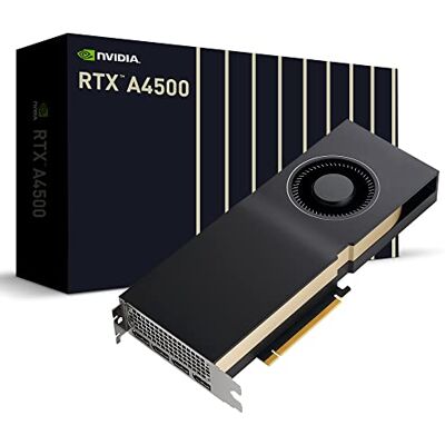 PNY NVIDIA RTX A4500 Professional grafische kaart 20GB GDDR6 PCI Express 4.0 x16, Dual Slot, 4x DisplayPort, 8K Support, Ultrastille actieve ventilator PNY NVIDIA RTX A4500 Professional grafische kaart 20GB GDDR6 PCI Express 4.0 x16, Dual Slot, 4x DisplayPort, 8K Support, Ultrastille actieve ventilator