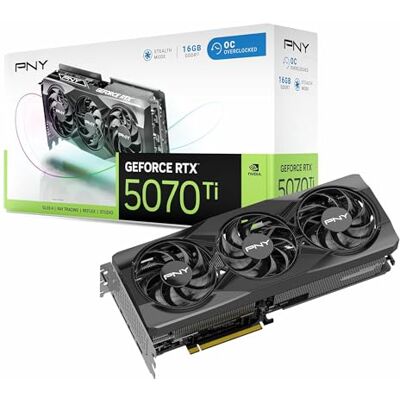 PNY Triple GeForce RTX 5070 Ti OC 16GB GDDR7 256 bit HDMI/DP grafische kaart PNY Triple GeForce RTX 5070 Ti OC 16GB GDDR7 256 bit HDMI/DP grafische kaart