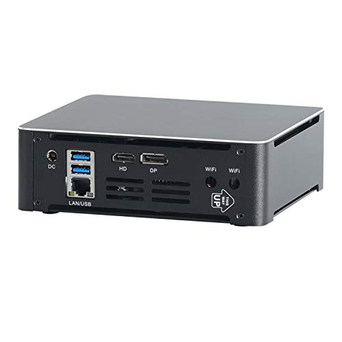 HUNSN 4K Mini PC, Desktop Computer, Server, 6 Cores I7 8750H, Windows 11 Pro or Linux Ubuntu, BM21b, Wi-Fi 6, BT 5.2, DP, HDMI, 6 x USB3.0, Type-C, LAN, Smart Fan, 32G RAM, 1TB SSD