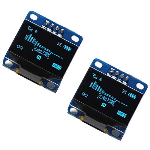 TECNOIOT 2pcs OLED 128X64 Display OLED LCD LED Display Module I2C IIC SPI Serial COLOR BLUE