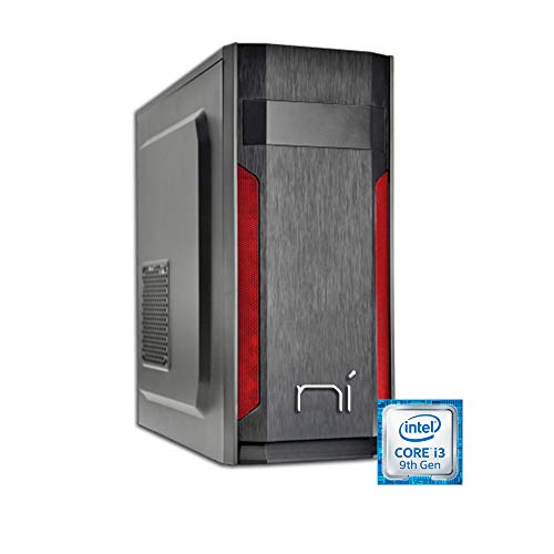 NONSOLOINFORMATICA PC Gaming Intel Quad Core i3 8100 Ram 8 GB 2400 mhz Ssd 240 GB Nvidia GT-710 grafische kaart 2 GB (16 GB, zwart)