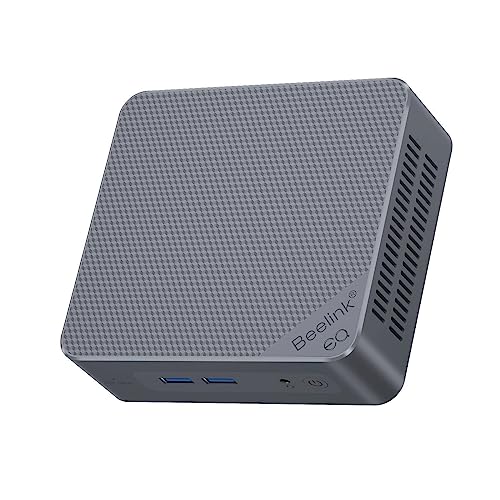 Beelink EQ12 Mini PC, Intel 12th Processor N100 (4C/4T, up to 3.4Ghz), 8G DDR5 500G PCIe SSD Mini Computer, Dual 2.5G LAN/25W TDP/WiFi 6/BT5.2/Triple Display Play