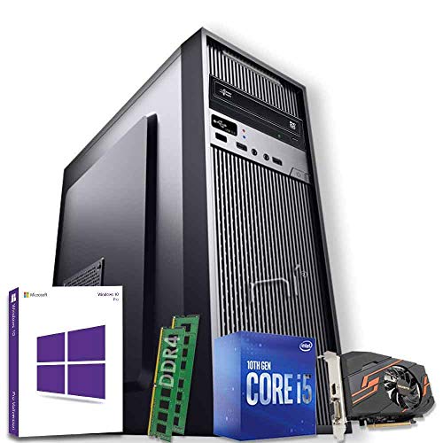 NONSOLOINFORMATICA Intel i5-10400 16 GB RAM 1 TB SSD met grafische kaart GT-1030 2 GB Windows 10 pro met WiFi licentie inclusief HDMI