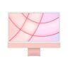 Apple iMac-all-in-one-desktop (2021) met M1-chip: 8 core CPU, 8 core GPU, 24 inch Retina-display, 8 GB RAM, 512 GB SSD-opslag, 1080p FaceTime HD-camera. Werkt met iPhone/iPad; roze