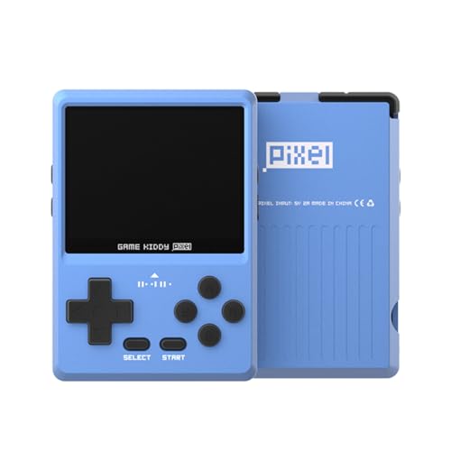 SKLL GKD PIXEL Handheld arcade gameconsole, 2,4 inch HD IPS-scherm, retro mini-gameconsole voor kinderen en volwassenen, 64G met 8000+ games