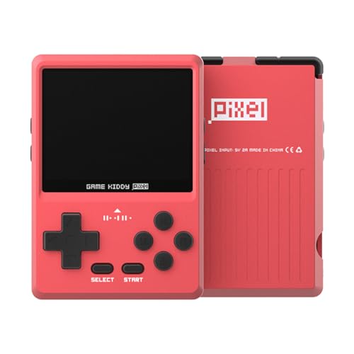 SKLL GKD PIXEL Handheld arcade gameconsole, 2,4 inch HD IPS-scherm, retro mini-gameconsole voor kinderen en volwassenen, 64G met 8000+ games