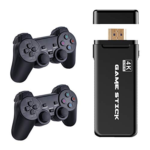 Merkts USB Draadloze Console Game Stick, HDMI TV Game Console HD Game Console, Ingebouwde 3500 Klassieke Games, Mini Retro Controller, voor Doubles Game Console