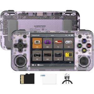 Anbernic RG35XX H Retro draagbare gameconsole, 3300mAh batterij, 64G kaart, 5000+ spelletjes. Anbernic RG35XX H Retro draagbare gameconsole, 3300mAh batterij, 64G kaart, 5000+ spelletjes.