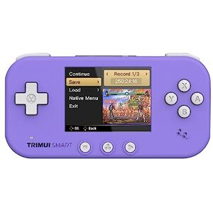 ATHUAH TRIMUI SMART Handheld  Ingebouwde 5000+ games, 2,4-inch open source videogameconsole met ARM CPU, ondersteunt netwerkgevecht, WIFI, Bluetooth-32G paars