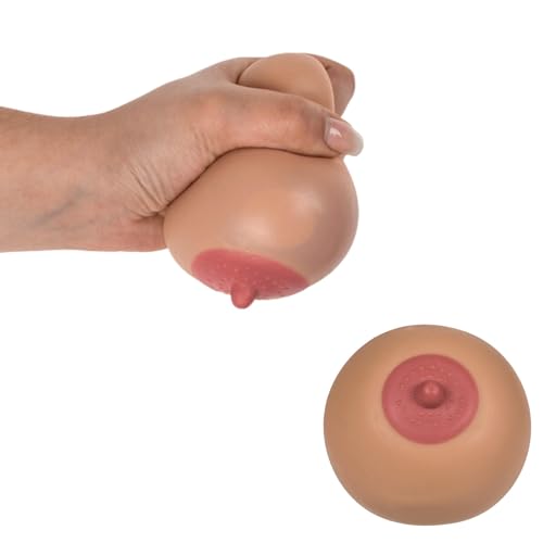 Bada Bing Set van 2 knijpbal borst antistressbal kneedborst knijpborsten grappig cadeau voor alleenstaande mannen kneedbal grapartikel 53